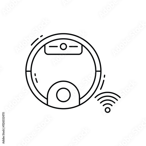 Smart vacuum  vector icon