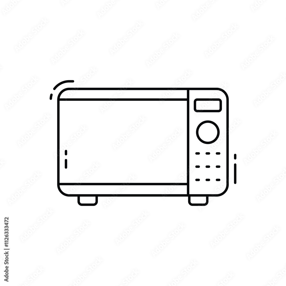 Microwave vector icon Microwave vector icon
