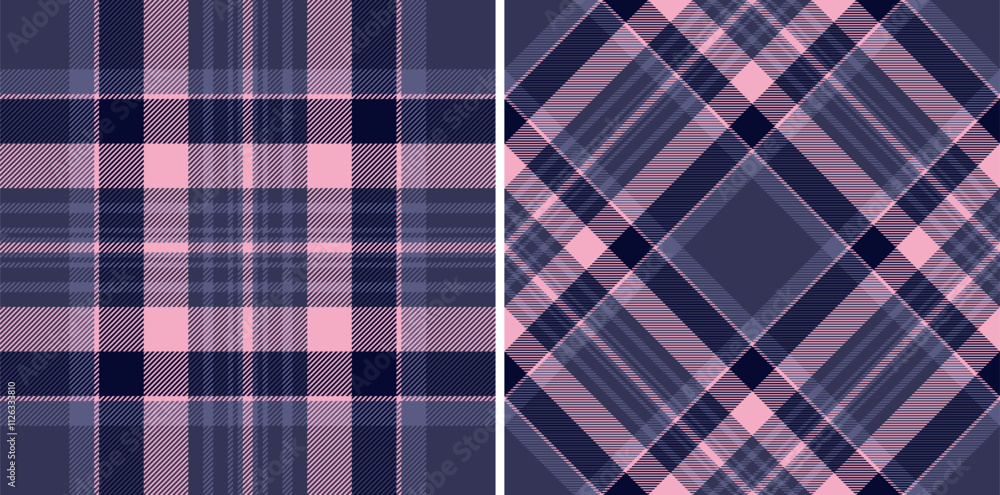 Tartan check plaid of vector seamless background with a texture pattern textile fabric. Set in night colors for stylish duvet cover designs. Tartan check plaid of vector seamless background with a texture pattern textile fabric. Set in night colors for stylish duvet cover designs.