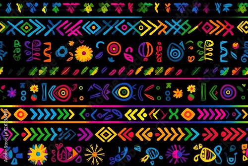 mexican embroidery, mexican pattern, mexican vector, flower pattern, flower vector
