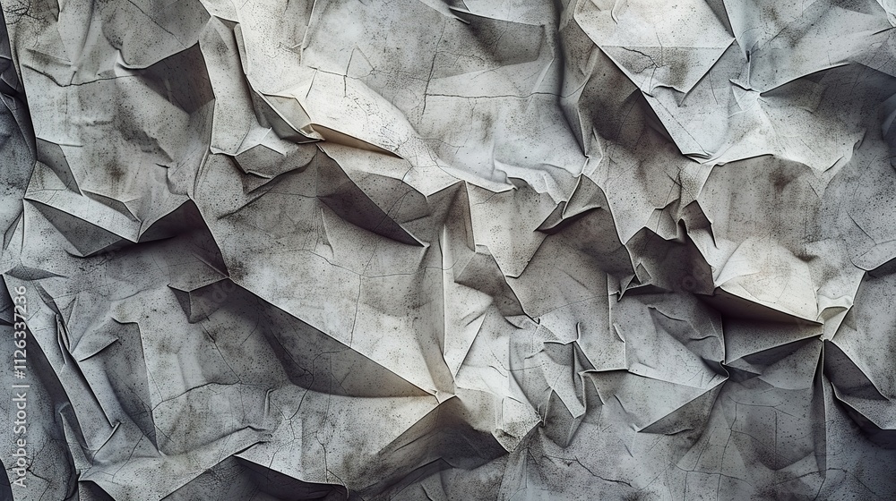 Set of folded paper retro aged grunge textures gray Set of folded paper retro aged grunge textures gray