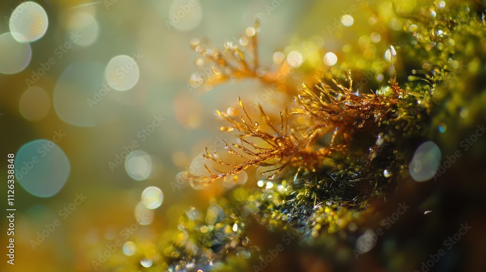 Macro lens photo background with colorful bokeh textures, great for overlays or copy space.