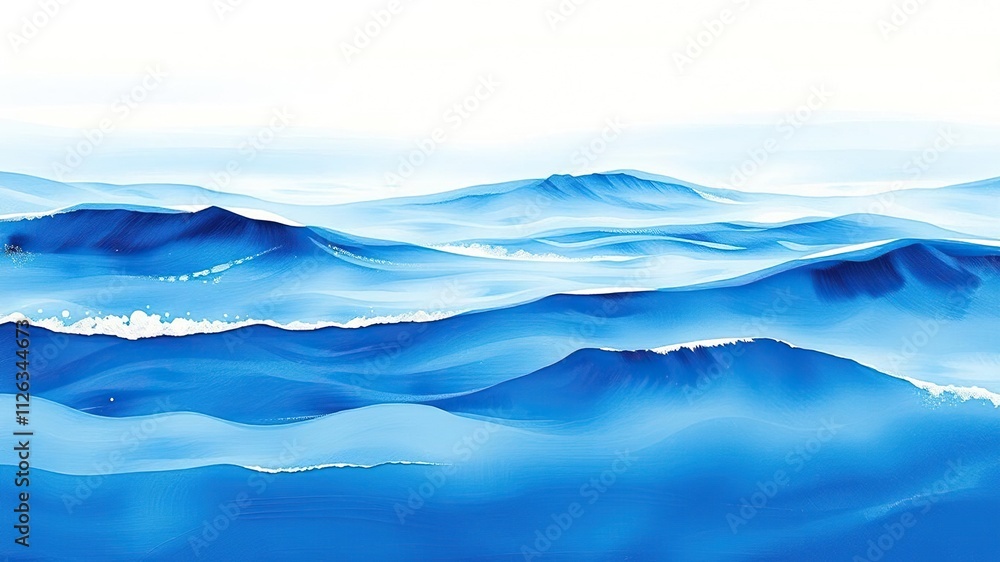 Softly fading waves on a serene abstract background created with oil paint in soothing blues and whites, serene ambiance, oceanic background, abstract wave art Softly fading waves on a serene abstract background created with oil paint in soothing blues and whites, serene ambiance, oceanic background, abstract wave art