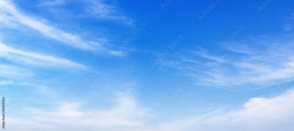 Naklejka premium blue sky with white clouds