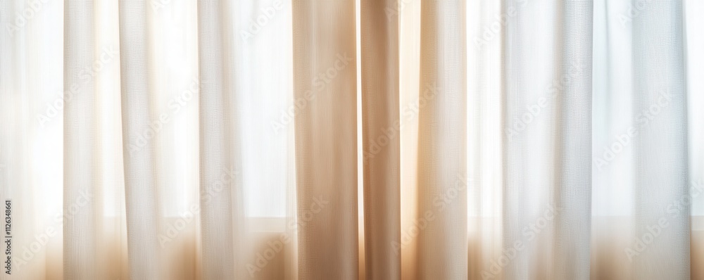 Fototapeta premium Modern luxury apartment with dual balconies offering stunning city views and elegant interior design.