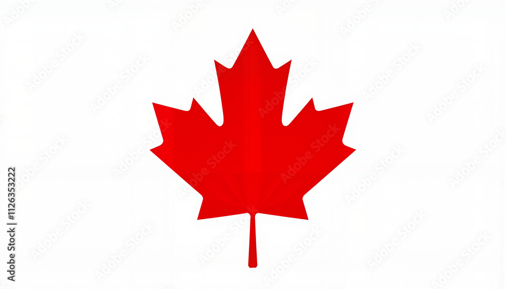 Symbol of national pride displayed prominently against a clean backdrop, representing Canadian identity and culture Symbol of national pride displayed prominently against a clean backdrop, representing Canadian identity and culture