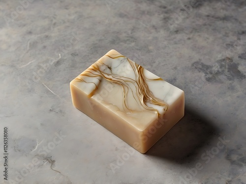 Elegant Swirled Design Artisan Soap Bar photo