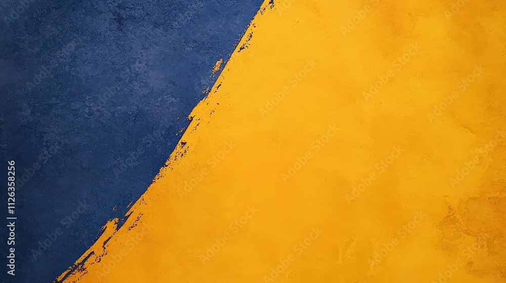 Vibrant blue and yellow abstract background with textured brush strokes, creating dynamic visual contrast. Perfect for artistic projects or modern design themes Vibrant blue and yellow abstract background with textured brush strokes, creating dynamic visual contrast. Perfect for artistic projects or modern design themes