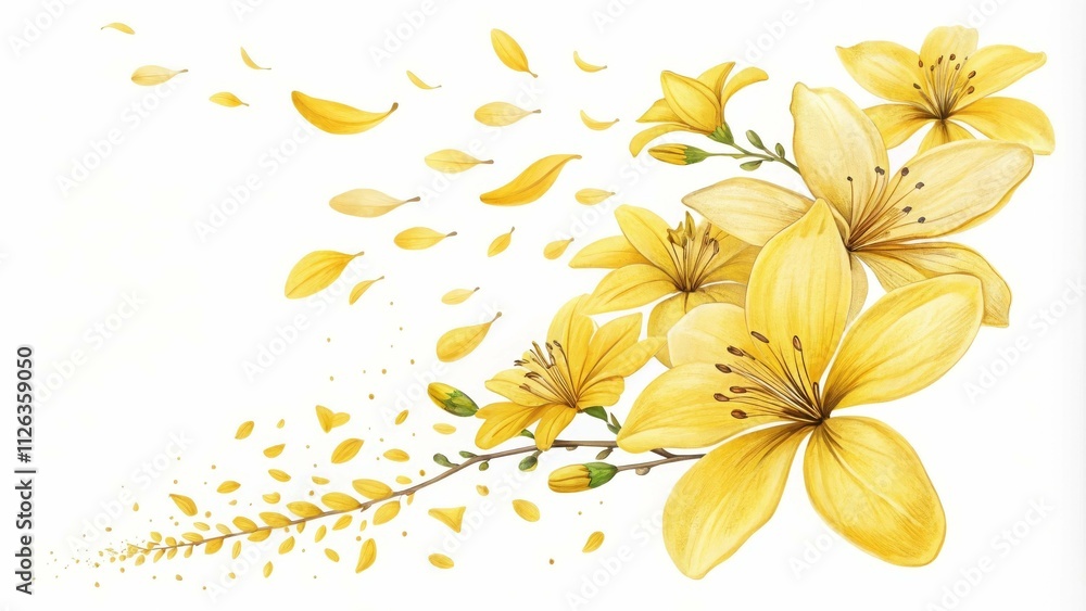 Obraz premium Stunning Yellow Floral Arrangement
