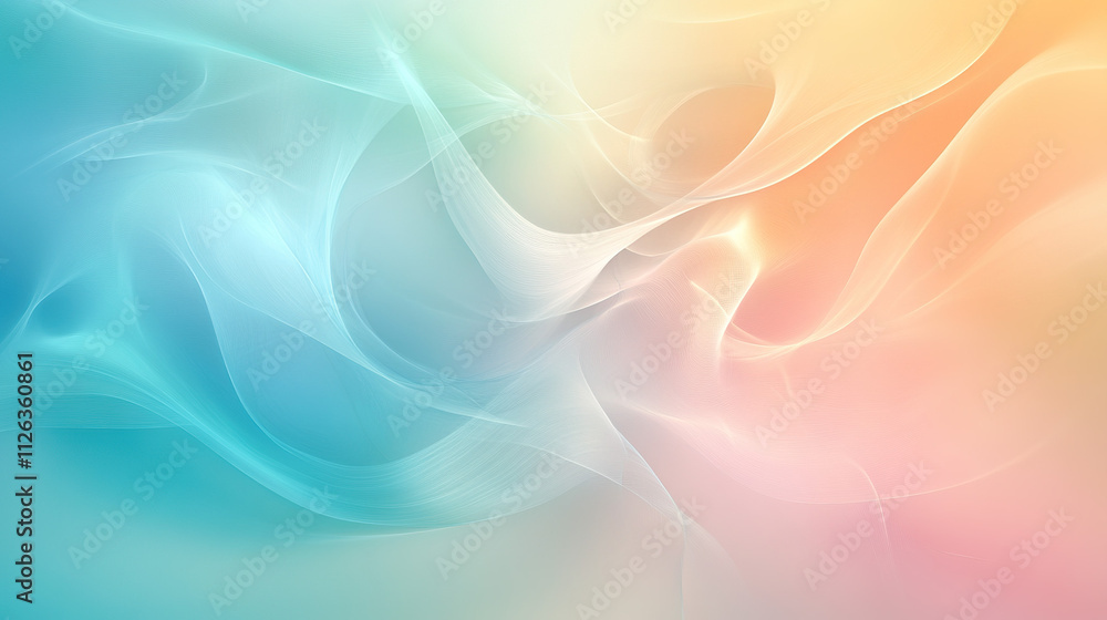 Abstract organic shapes and flowing lines in soft pastel tones perfect for use as a peaceful, relaxing design background, key visual design Abstract organic shapes and flowing lines in soft pastel tones perfect for use as a peaceful, relaxing design background, key visual design