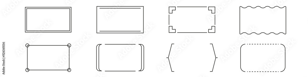 Frame vector set. Frame set Frame vector set. Frame set