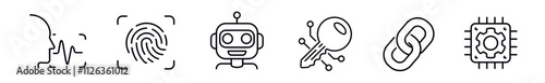 Access icon set. Access icons