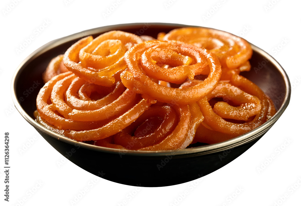 Close-up view of plate of Jalebi, Close-up view of plate of Jalebi,