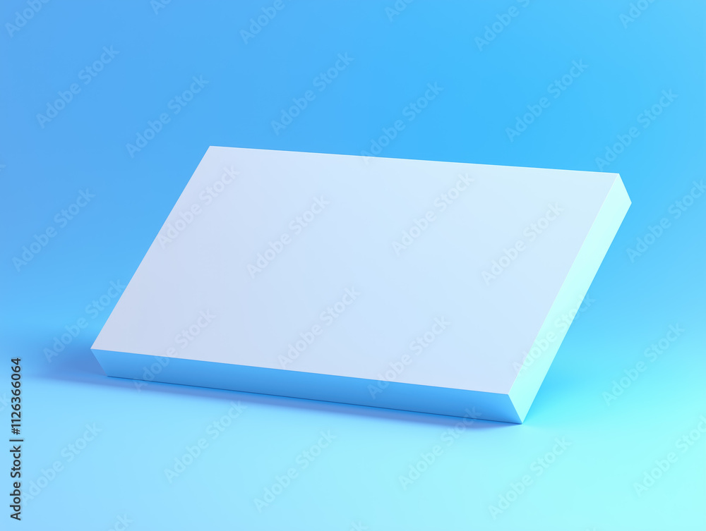 White box is on a blue background White box is on a blue background