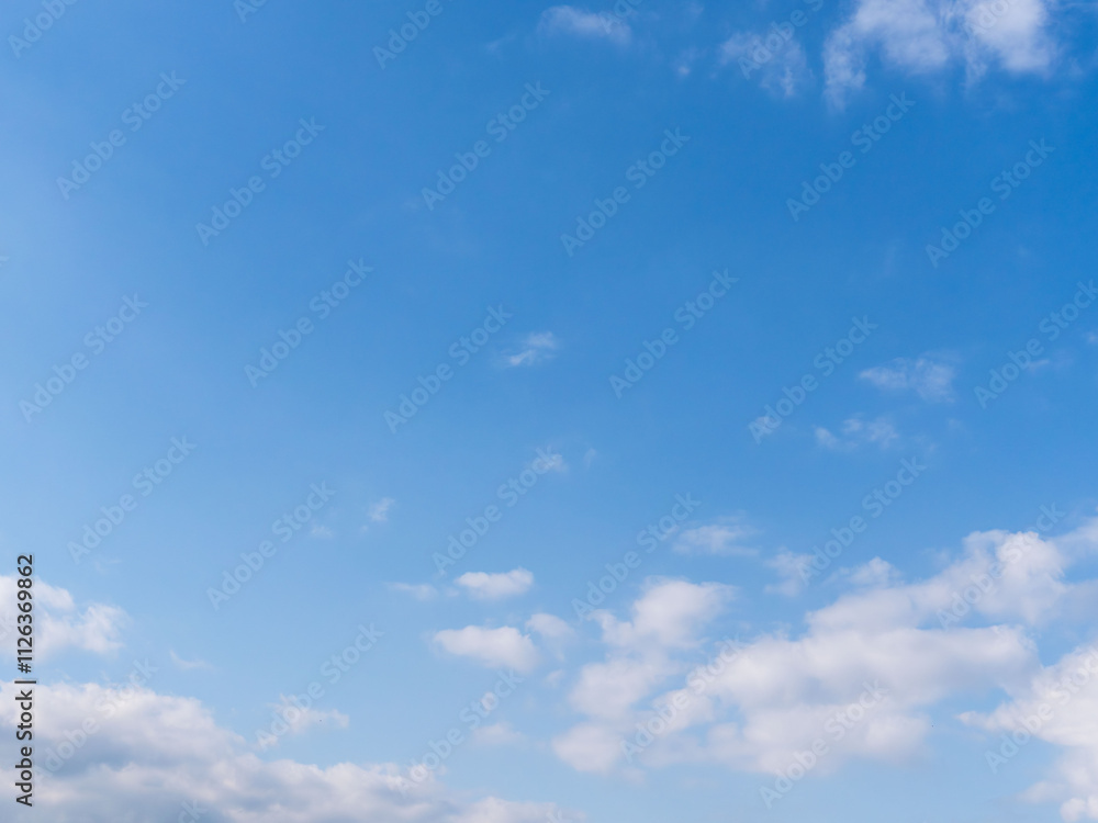 冬の青空と白い雲27 冬の青空と白い雲27