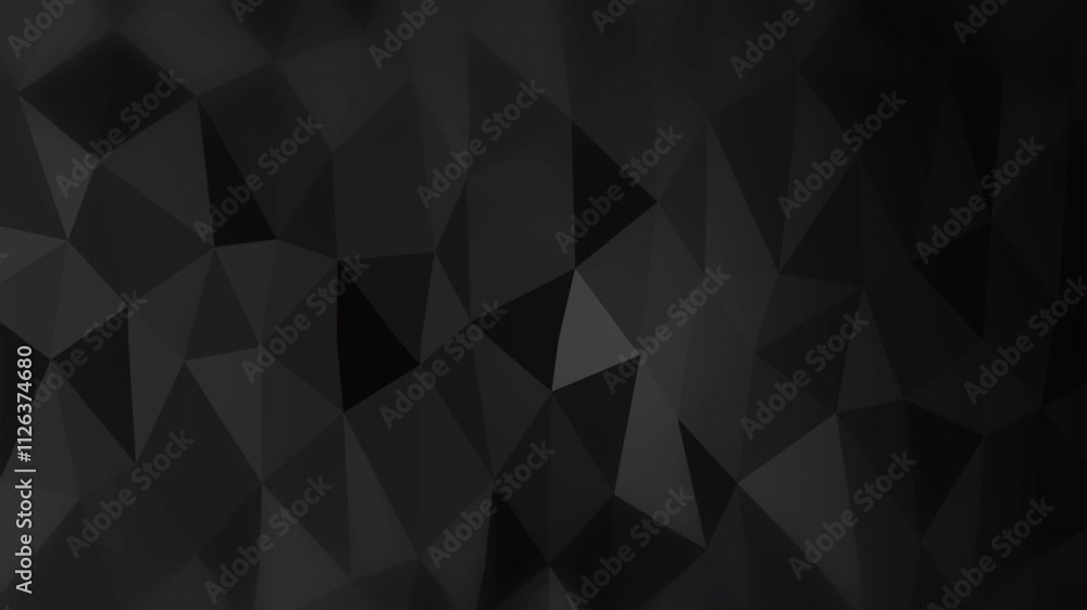 Annimated an abstract geometric dark and black background with low poly triangular shapes. The animation is a slow, subtle loop Annimated an abstract geometric dark and black background with low poly triangular shapes. The animation is a slow, subtle loop