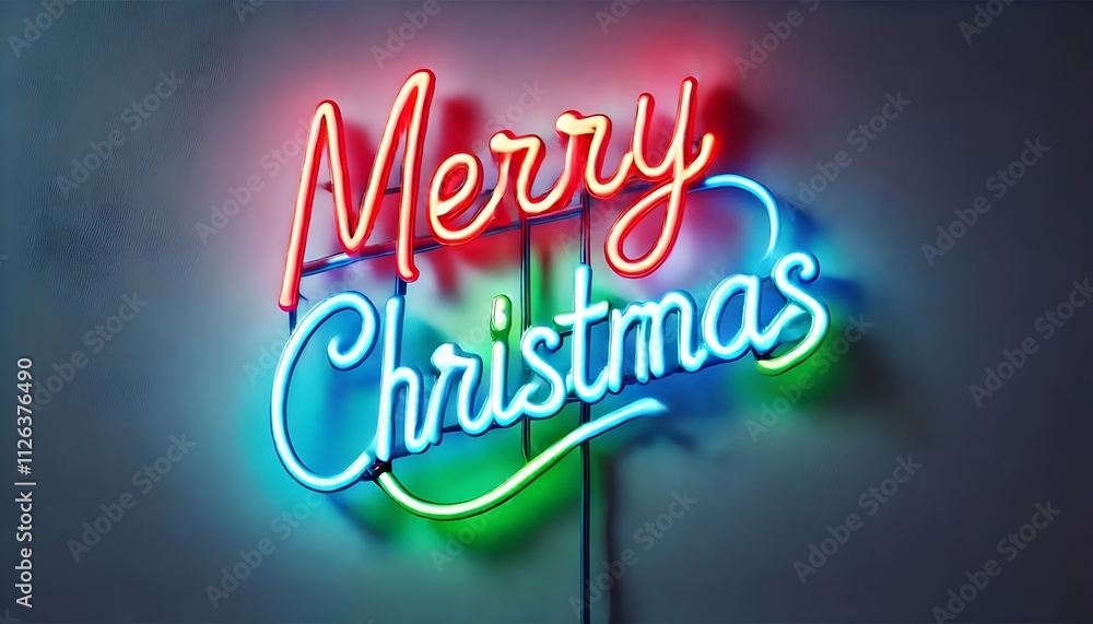 PNG Neon Merry Christmas sign PNG Neon Merry Christmas sign