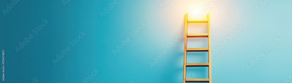 Abstract glowing ladders reaching into the sky, symbolizing aspiration and limitless possibilities. Abstract glowing ladders reaching into the sky, symbolizing aspiration and limitless possibilities.