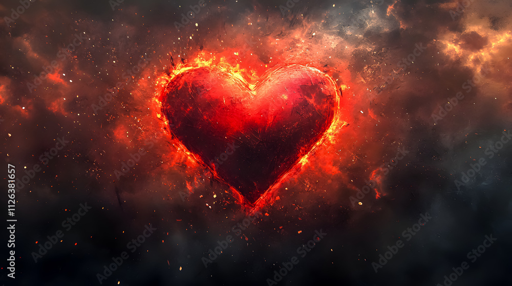 A heart symbolizing love. A heart symbolizing love.