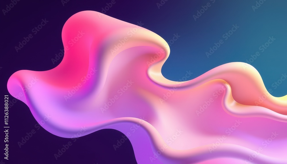 Abstract Pink and Purple Fluid Wave Design Abstract Pink and Purple Fluid Wave Design