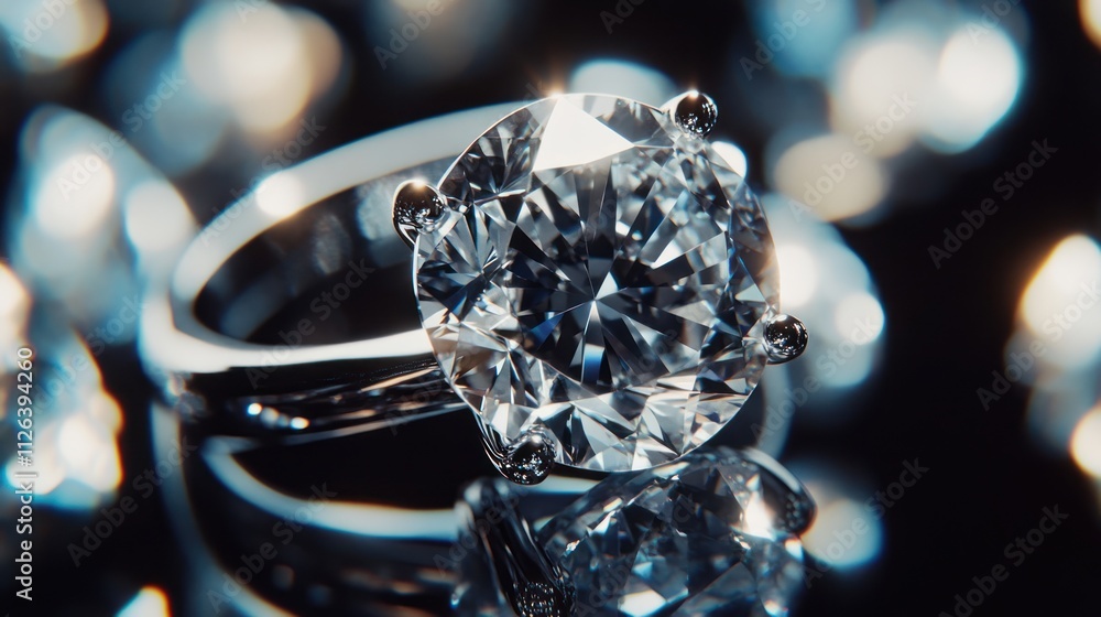 Sparkling diamond ring. (1) Sparkling diamond ring. (1)