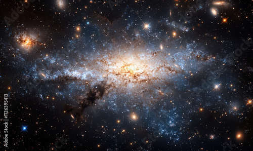 Wallpaper Mural Awe inspiring celestial scene swirling galaxies cosmic wonder vibrant stars nebula space universe astronomy night sky deep space cosmic dust star cluster galaxy cluster interstellar cosmic celestial Torontodigital.ca