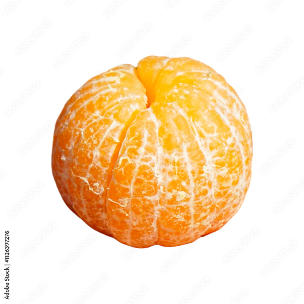 Peeled Orange Fruit Isolated on White Background Peeled Orange Fruit Isolated on White Background