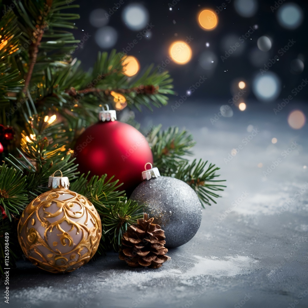 Customizable Christmas Holiday background, postcard, flyer, business Customizable Christmas Holiday background, postcard, flyer, business