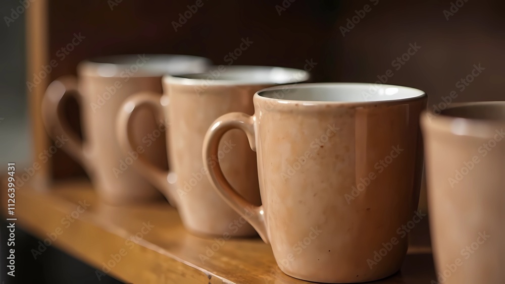 Mocha mousse - color 2025, cocoa, coffee. dishes, cup Mocha mousse - color 2025, cocoa, coffee. dishes, cup