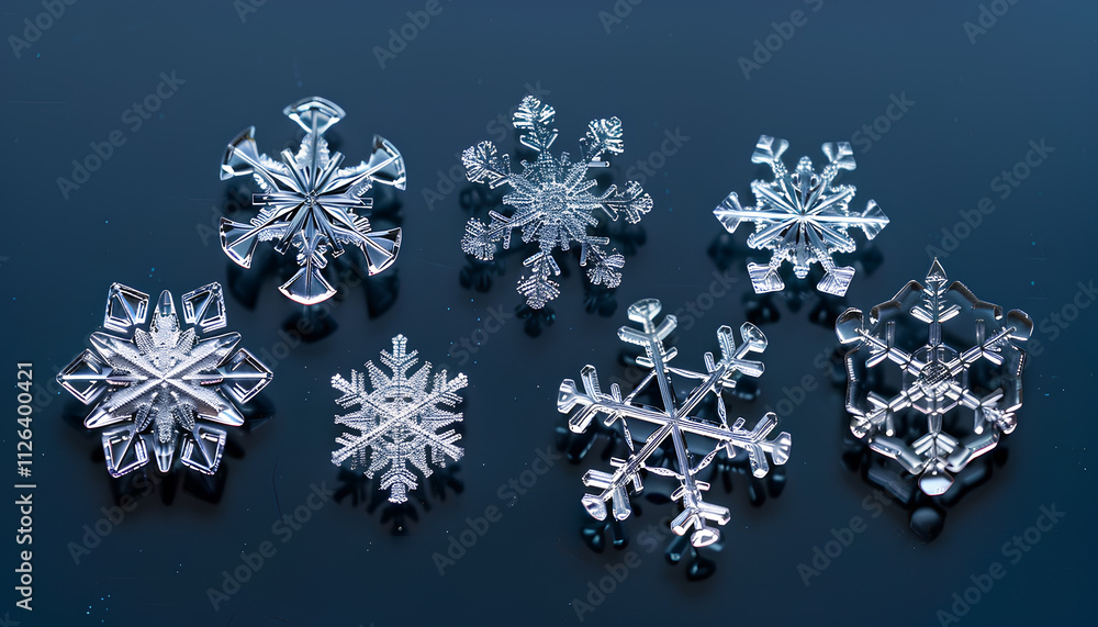 Ice crystal snowflakes of overlay background for Christmas celebration theme Ice crystal snowflakes of overlay background for Christmas celebration theme