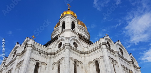The Cathedral of Christ the Saviour, a Russian Orthodox cathedral located in Moscow, Russia