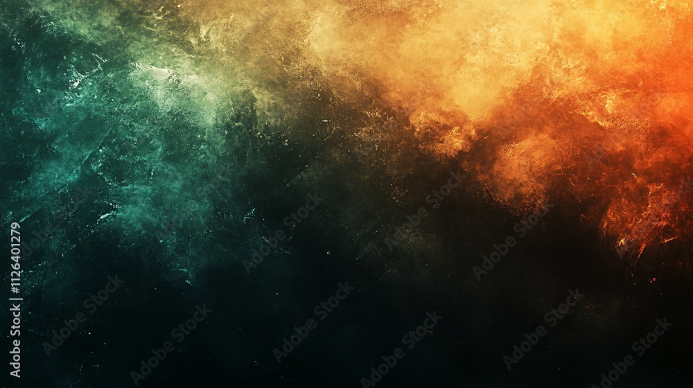 Abstract teal and orange textured background Abstract teal and orange textured background
