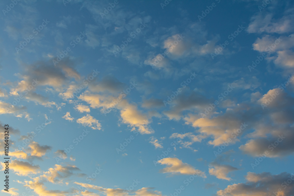 Ornamental clouds. Dramatic sky. Epic storm cloudscape Soft sunlight. Panoramic image texture background graphic resources design Meteorology, heaven hope peace concept Ornamental clouds. Dramatic sky. Epic storm cloudscape Soft sunlight. Panoramic image texture background graphic resources design Meteorology, heaven hope peace concept