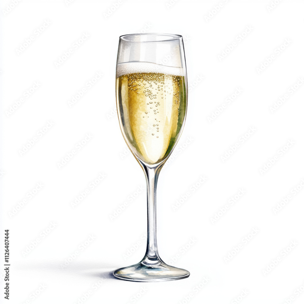 glass of champagne with bubbles, perfect for celebrations and toasting glass of champagne with bubbles, perfect for celebrations and toasting