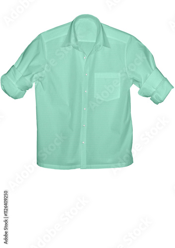  illustration summer twill cotton shirt for men