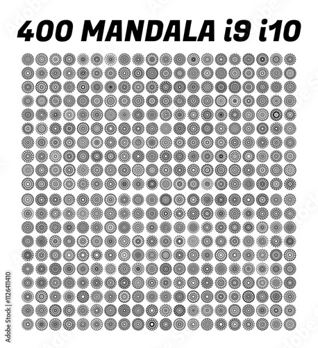 various mandala collections - 400 set yoga pattern