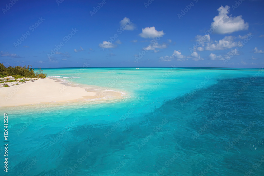 Channel between Ouvea and Mouli Islands flowing into Ouvea Lagoon, Loyalty Islands, New Caledonia Channel between Ouvea and Mouli Islands flowing into Ouvea Lagoon, Loyalty Islands, New Caledonia