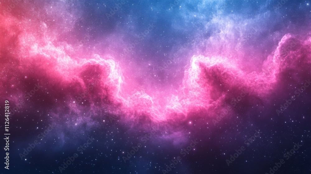 Naklejka premium Abstract colorful light trails in a cosmic space-inspired design