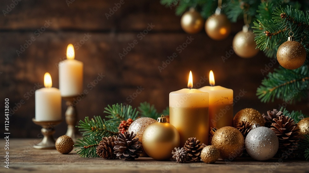 christmas still life with candle christmas still life with candle