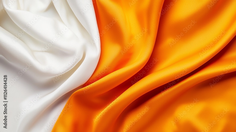 Obraz premium Elegant satin fabric display studio setup textiles close-up luxury