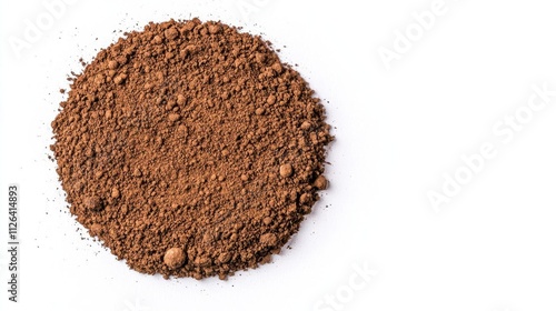 Wallpaper Mural "A rough smear of dark soil on a white background, symbolizing organic elements, earthy textures, and natural growth. High Quality Torontodigital.ca