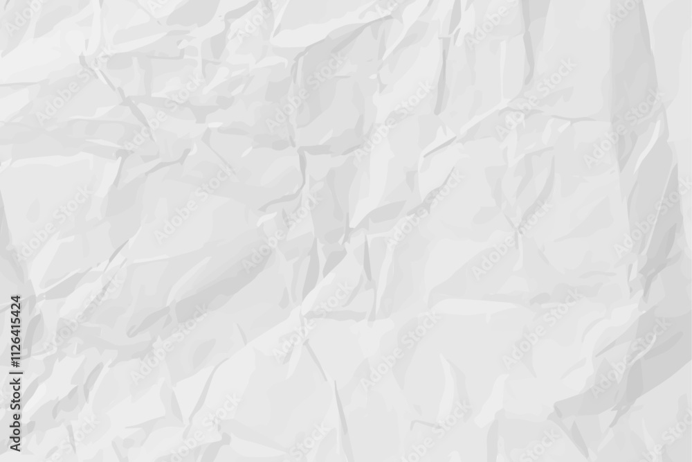 White clean crumpled paper White clean crumpled paper