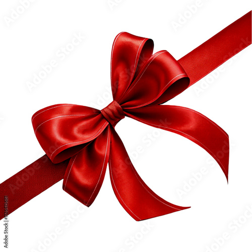 red ribbon bow