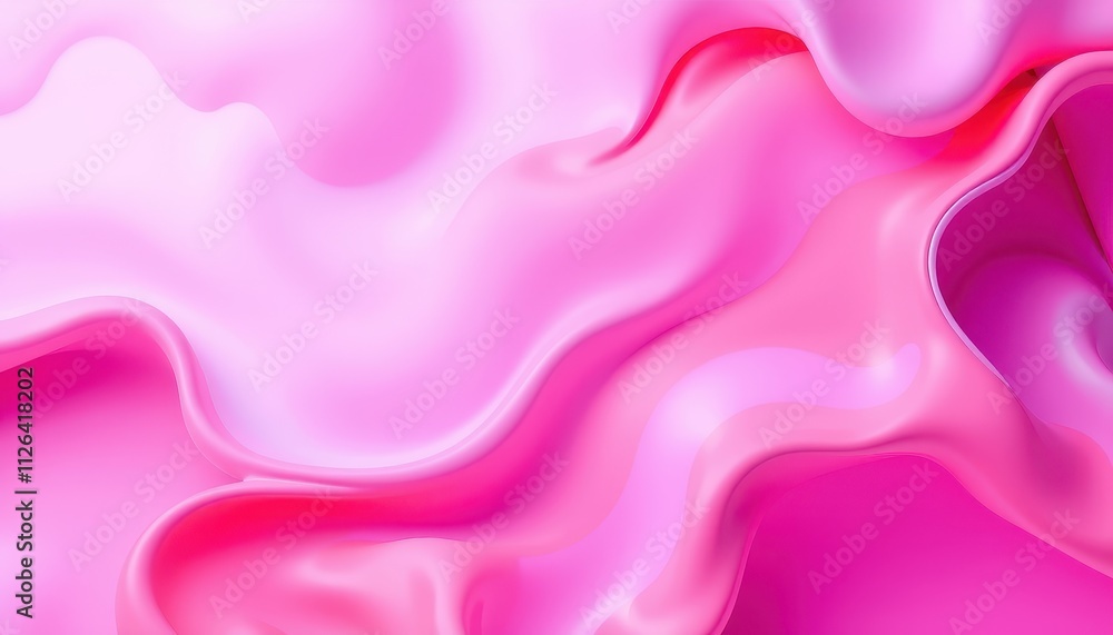 Fototapeta premium Abstract Pink Liquid Swirls Flowing Design