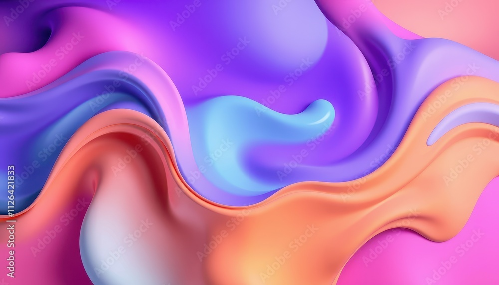 Abstract Swirling Pastel Colors Fluid Design Abstract Swirling Pastel Colors Fluid Design