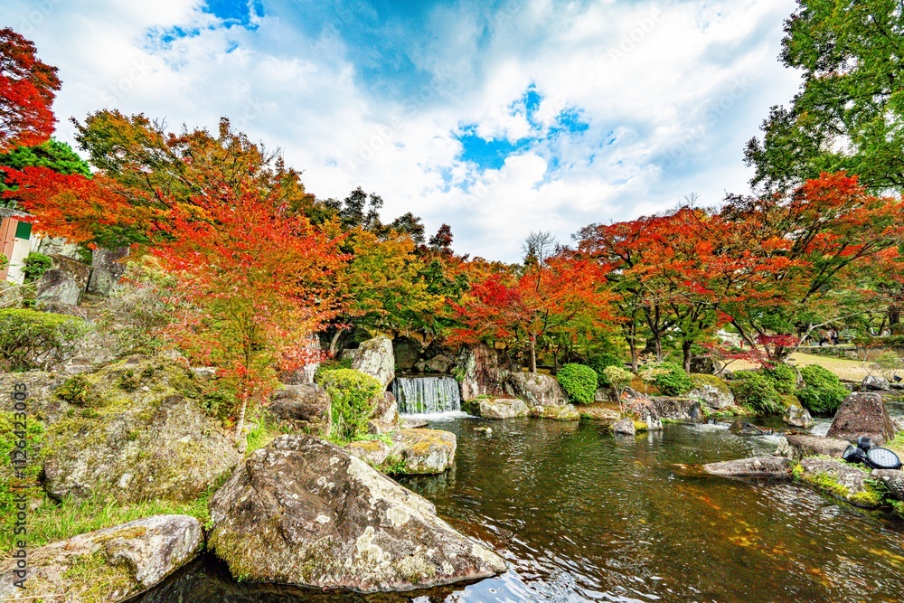 渓石園の紅葉