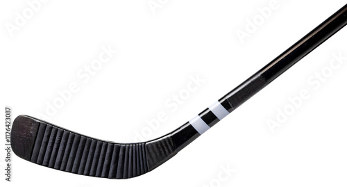 Hockey stick full view. isolated on a transparent background, PNG.