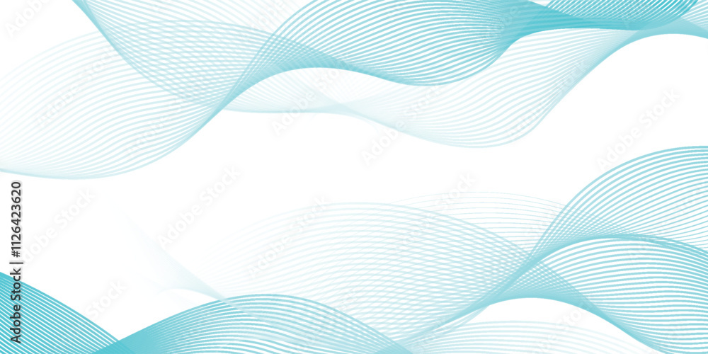 Fototapeta premium Blue abstract background with glowing circles. Swirl circular lines pattern. Geometric spiral. Twirl elements. Modern graphic desi