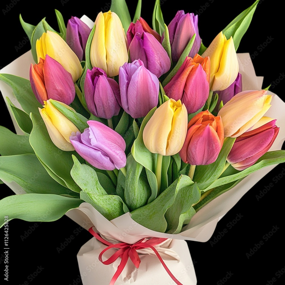 Fototapeta premium bouquet of tulips