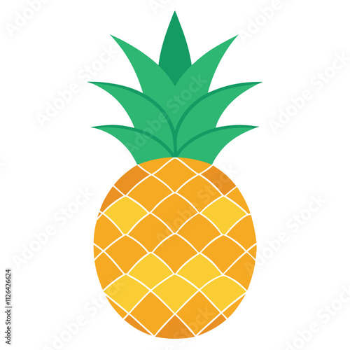 pineapple on a white background